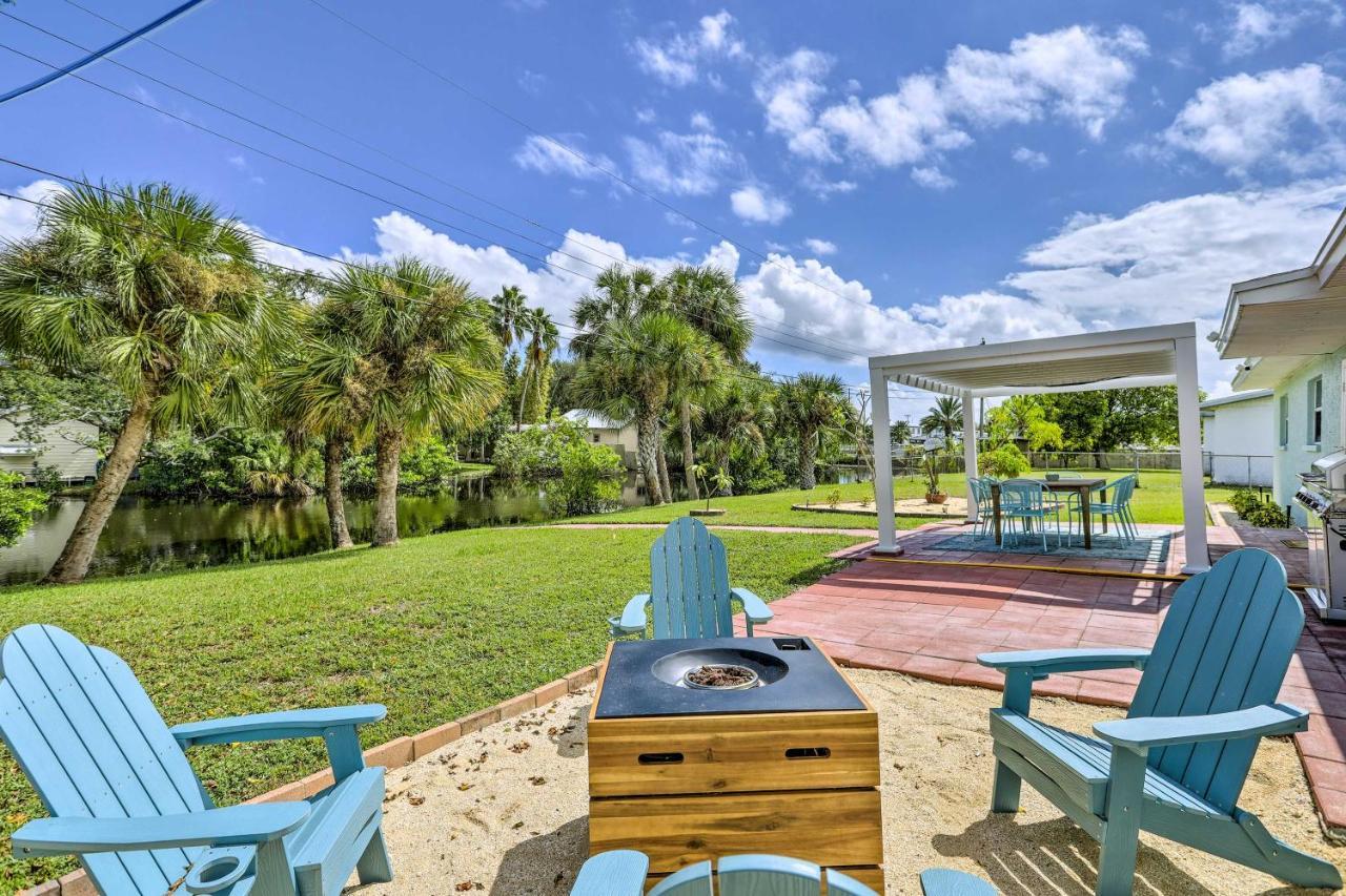 Merritt Island Home Fire Pit And Canal Access! Exterior foto
